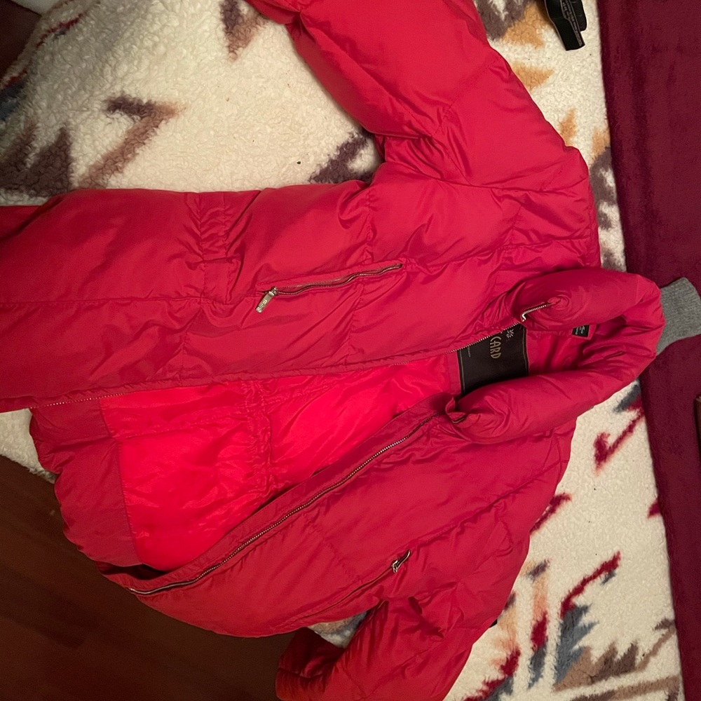 Post card red jacket